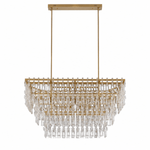 Lustra Link 48" Tiered Rectangular Chandelier