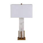 Luxe Linea Marble Table Lamp