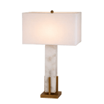 Luxe Linea Marble Table Lamp