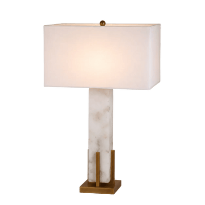 Luxe Linea Marble Table Lamp