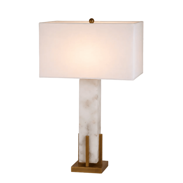 Luxe Linea Marble Table Lamp