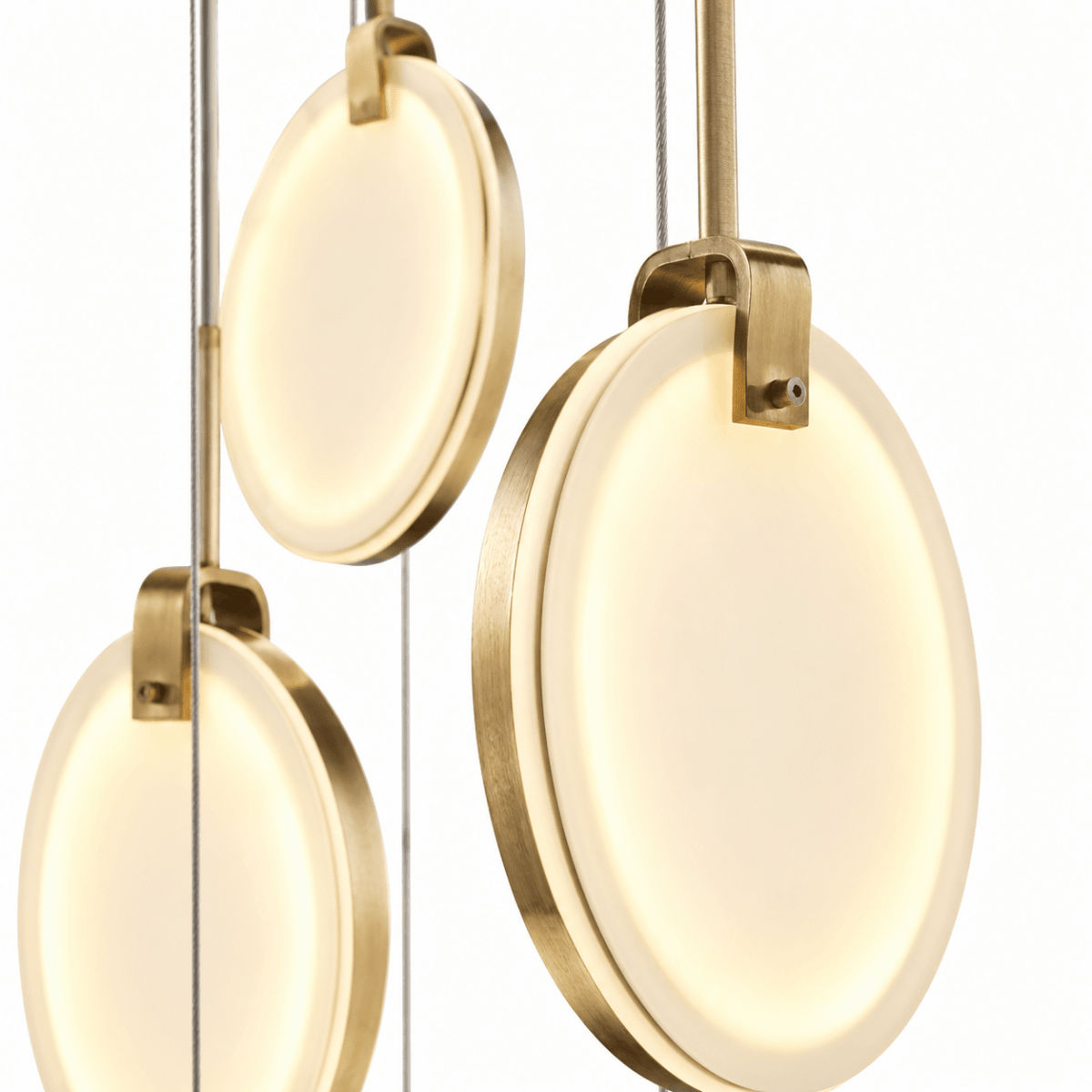 Lyra Disc 12-Lights Stairway LED Chandelier