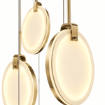 Lyra Disc 12 - Lights Stairway LED Chandelier