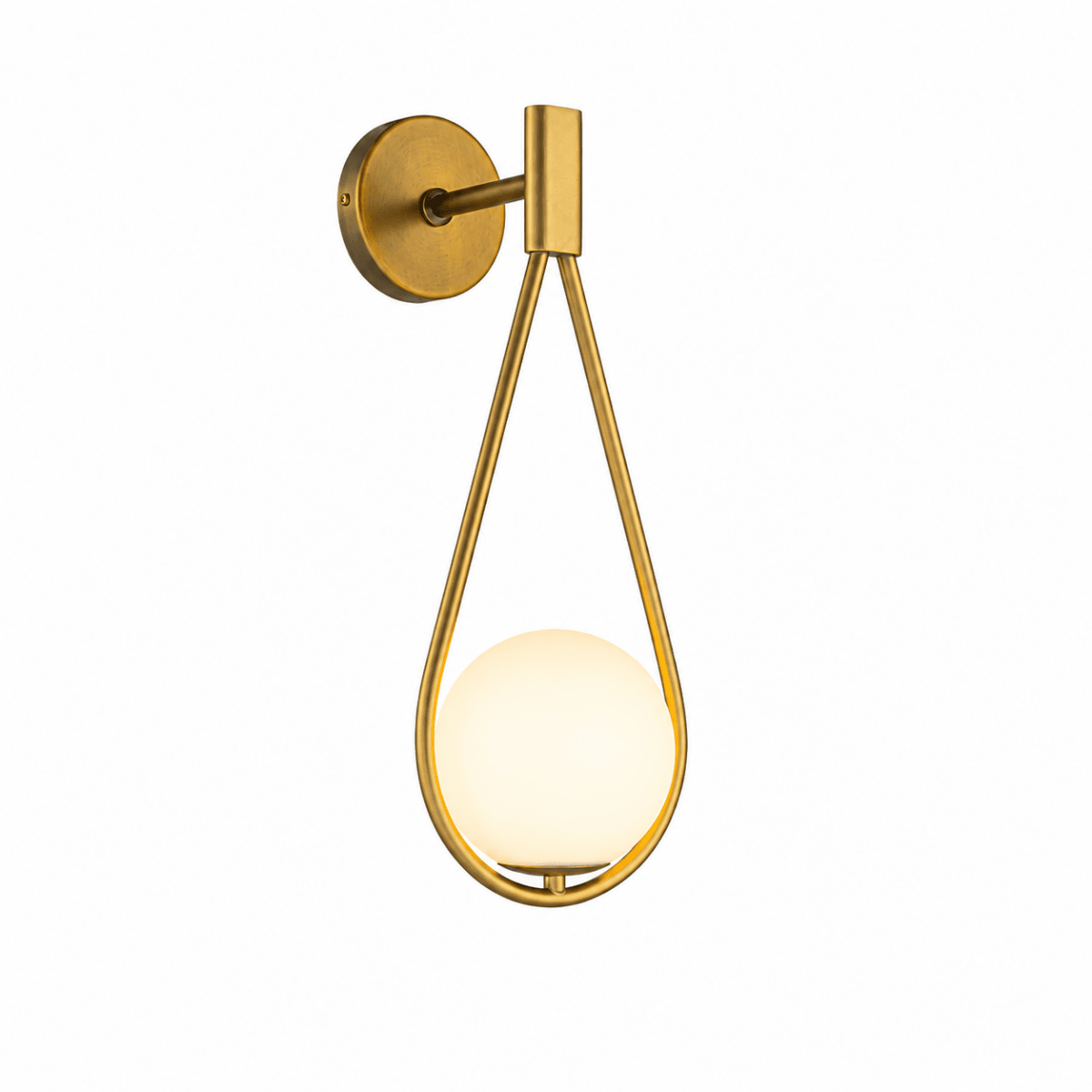 Lyra Teardrop Bronze Wall Sconce