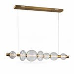 Modulon Suspension Clear Linear LED Chandelier