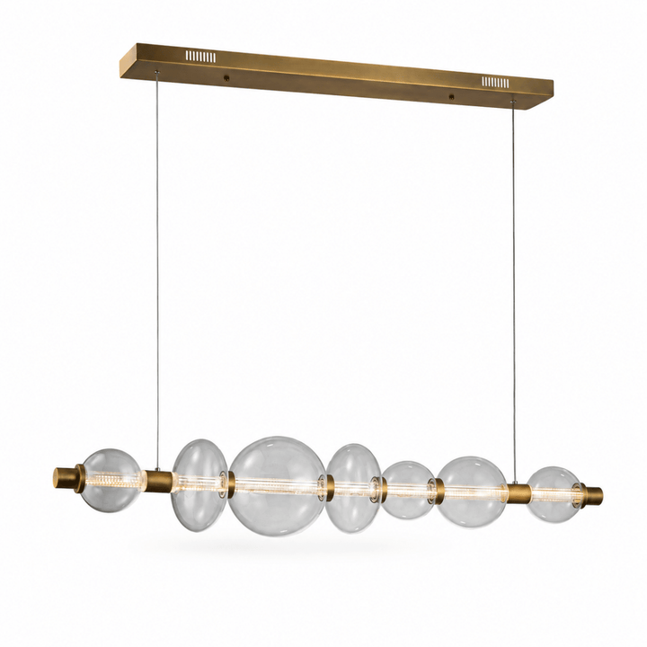 Modulon Suspension Clear Linear LED Chandelier