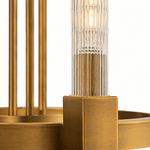 Monroe Aged Brass Candle Chandelier