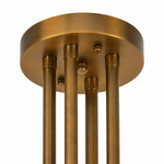 Monroe Aged Brass Candle Chandelier