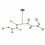 Nebula Crystal Bronze Sputnik Chandelier