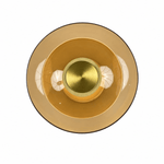 Nexis 12 Inch Gold & Amber LED Wall Sconce