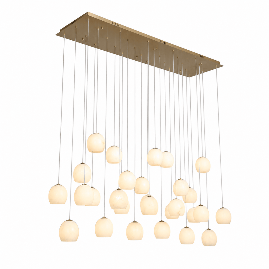 Nivora Cluster Globe Linear Marble Chandelier