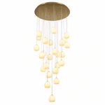 Nivora Cluster Staircase Marble Chandelier