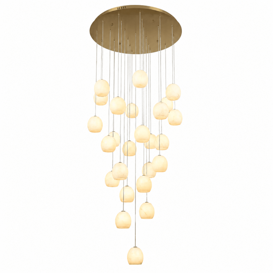 Nivora Cluster Staircase Marble Chandelier