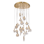 Oralis 24-Light Rock Drop LED Chandelier