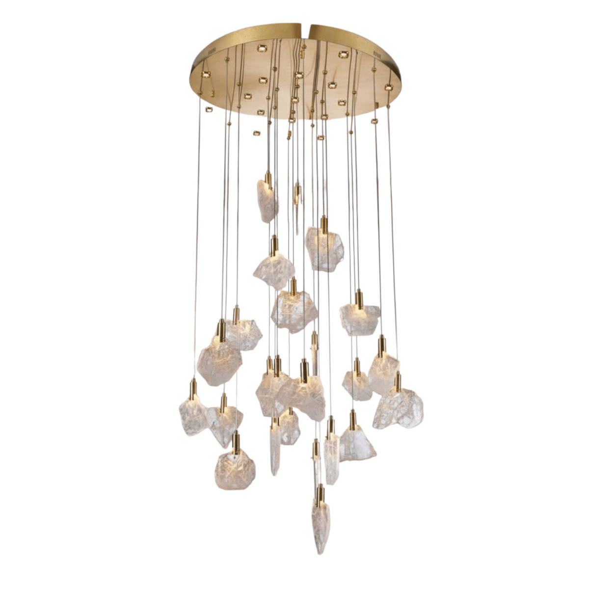 Oralis 24-Light Rock Drop LED Chandelier
