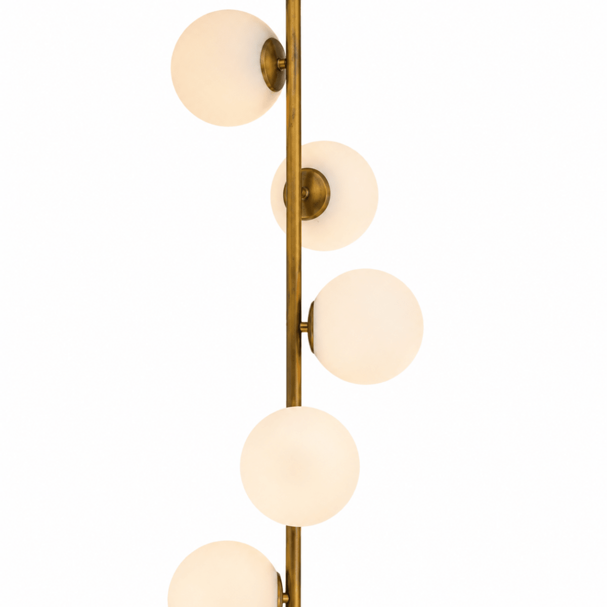 Orion 5-Globe Marble Base Staggered Floor Lamp