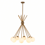 Tangent 33 Inch 6 - Globe Sputnik Chandelier