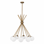 Tangent 33 Inch 6 - Globe Sputnik Chandelier