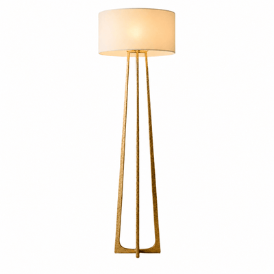 Tressara Aged Brass Hammered Floor Lamp