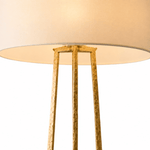 Tressara Aged Brass Hammered Floor Lamp