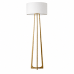 Tressara Aged Brass Hammered Floor Lamp