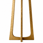 Tressara Aged Brass Hammered Floor Lamp