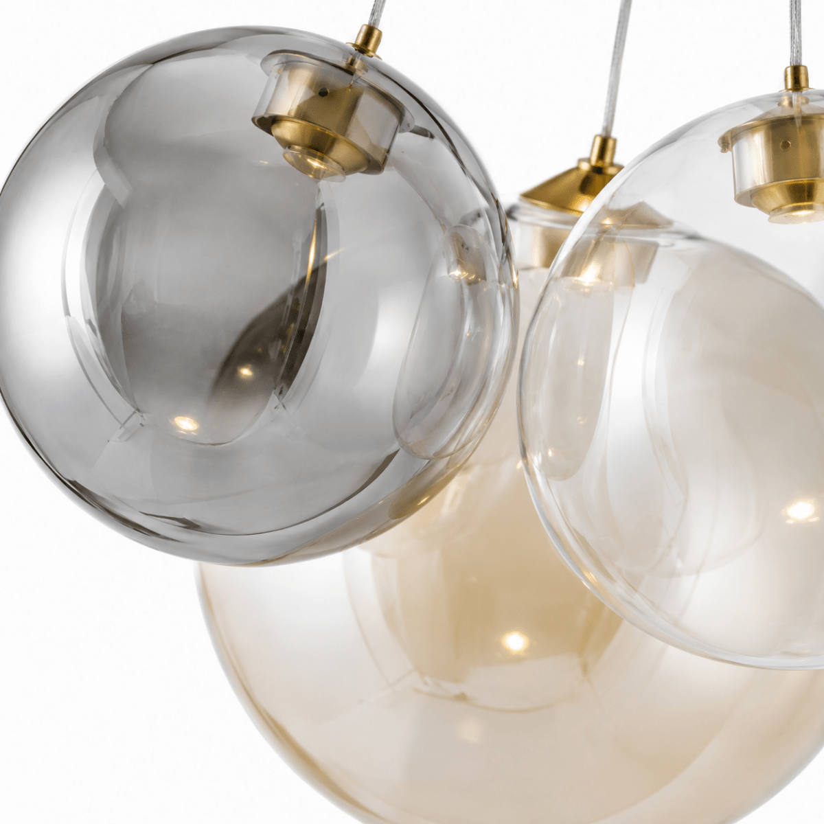 Tricolor Drift 3-Globe LED Pendant