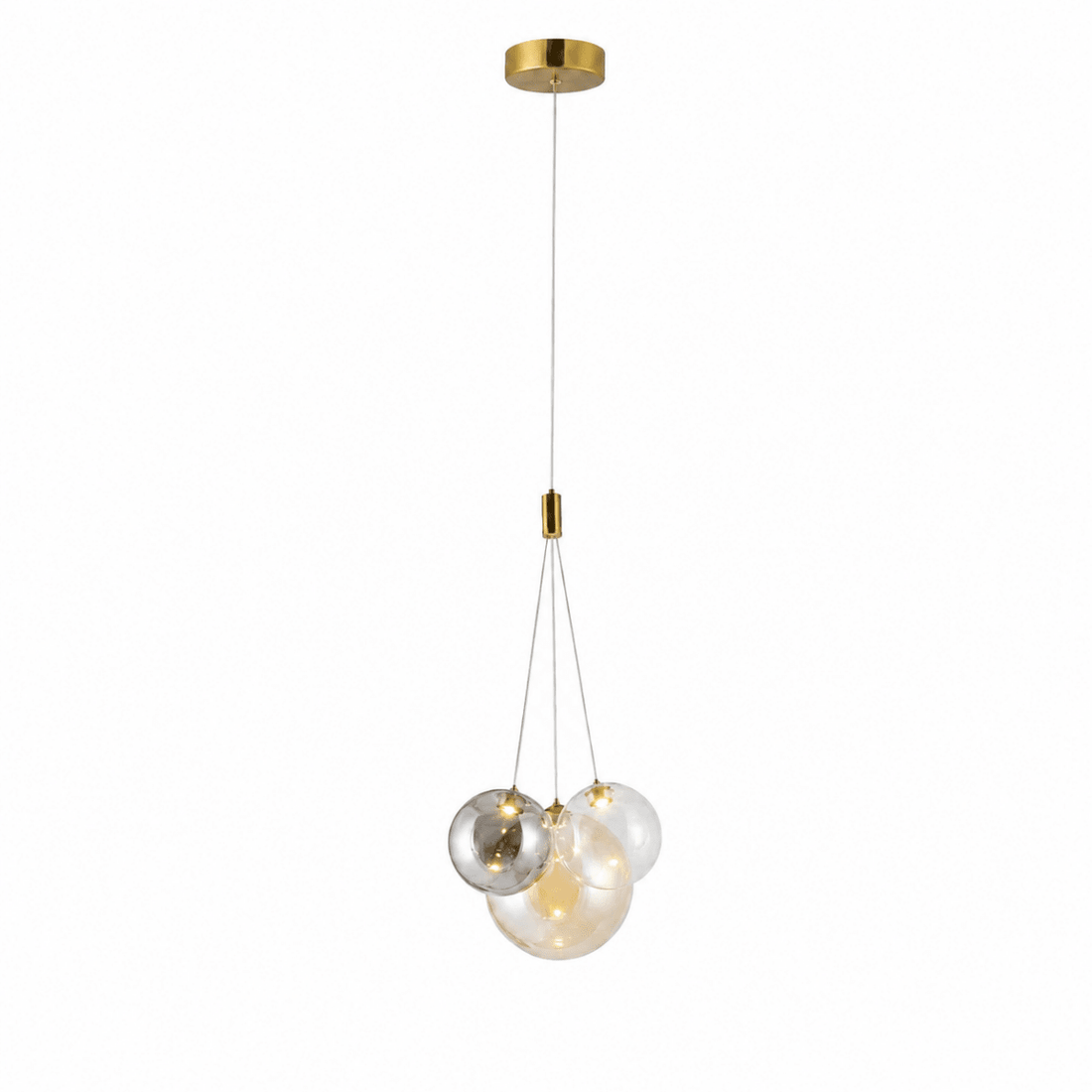 Tricolor Drift 3-Globe LED Pendant