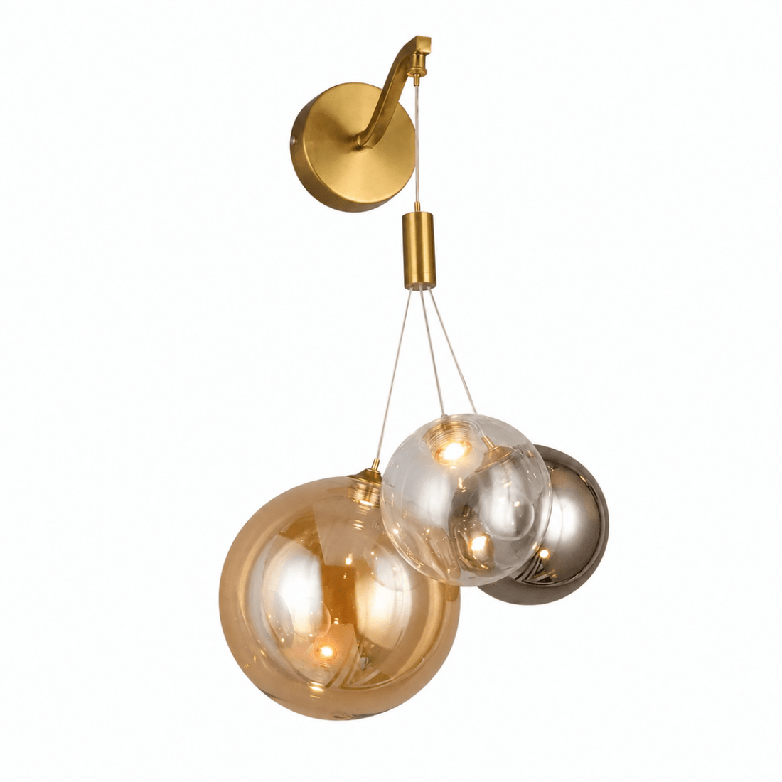 Tricolor Drift 3 - Globe LED Wall Sconce