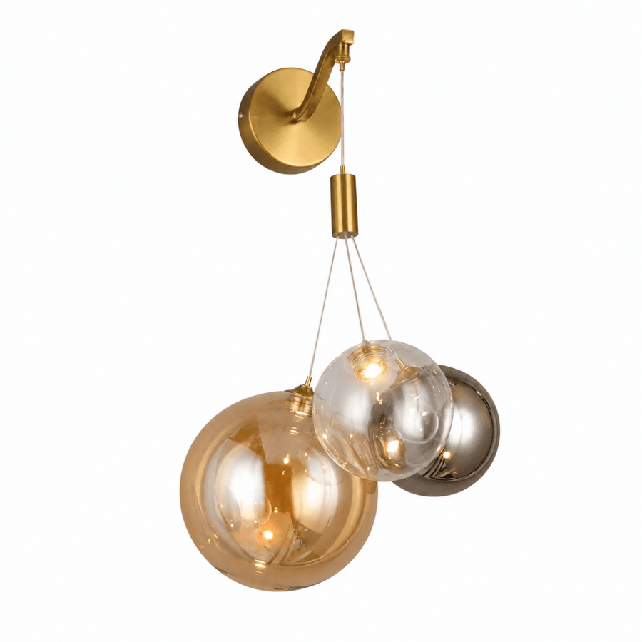 Tricolor Drift 3-Globe LED Wall Sconce