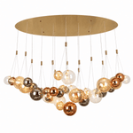 Tricolor Drift 45-Globe LED Chandelier