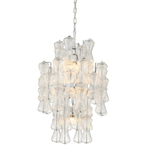 Vega Clear Rainfall 20" Chandelier