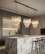 Vega Clear Rainfall 26" Chandelier