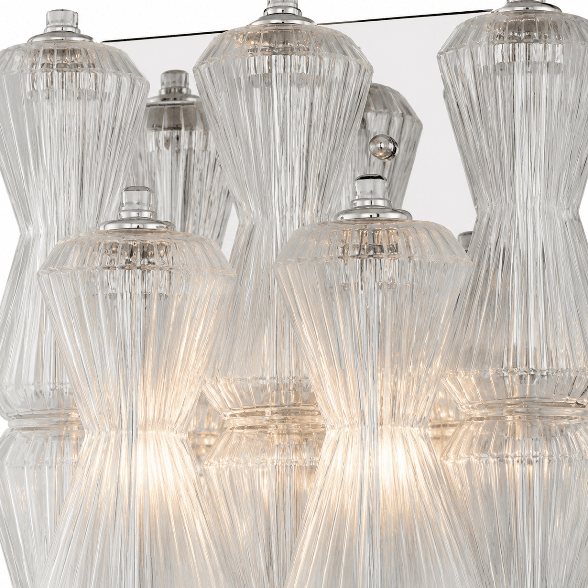 Vega Clear Rainfall 20" Chandelier