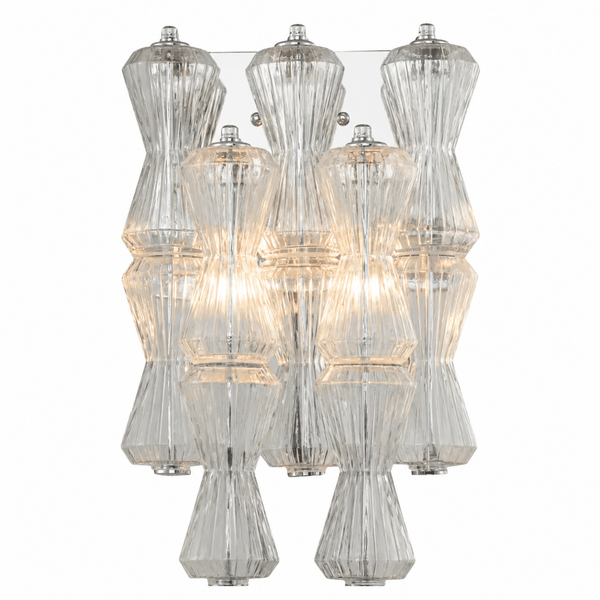Vega Clear Rainfall Wall Sconce