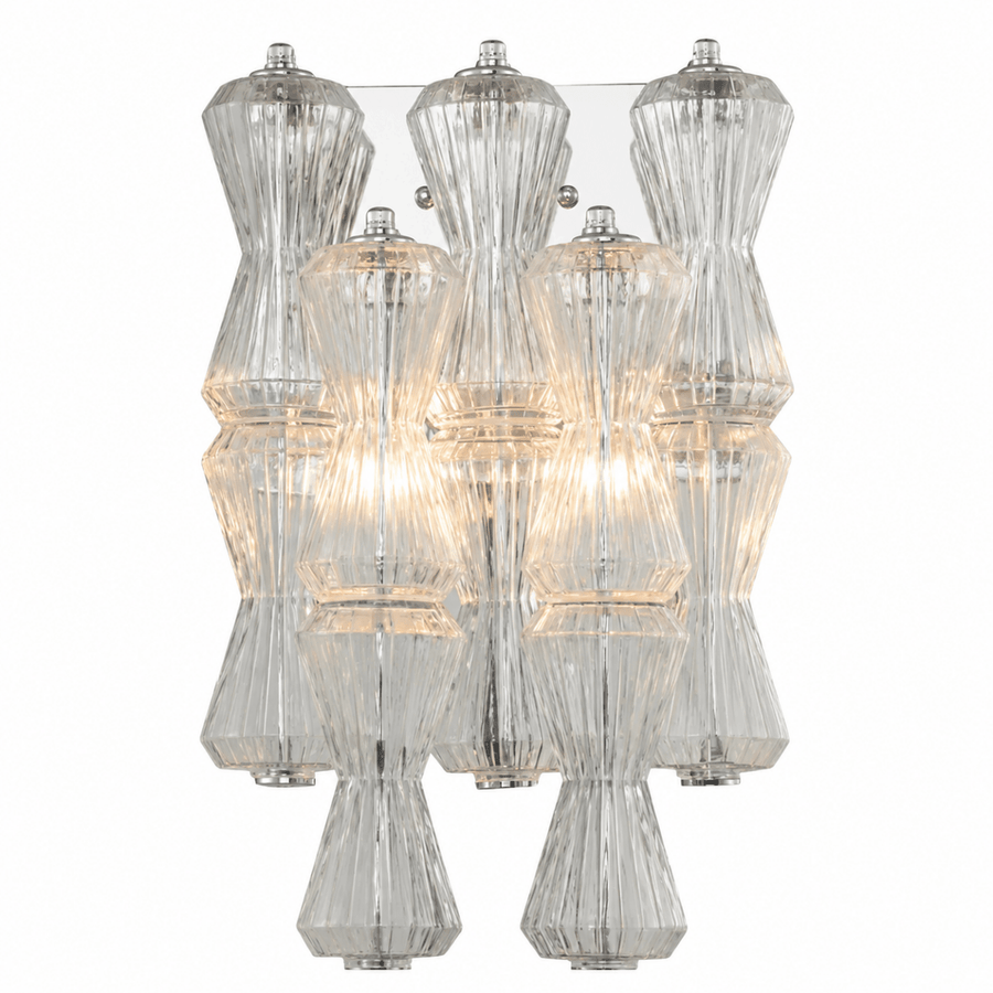 Vega Clear Rainfall Wall Sconce