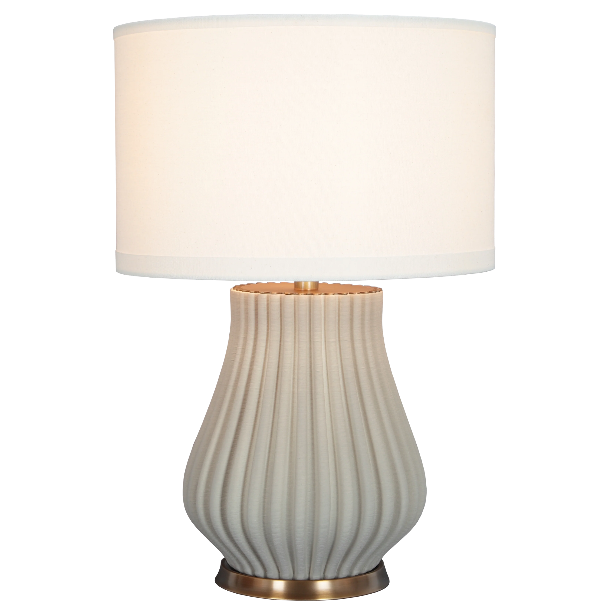 Azzaro Home Velora Table Lamp in aged brass - Velora Table Lamp perspective