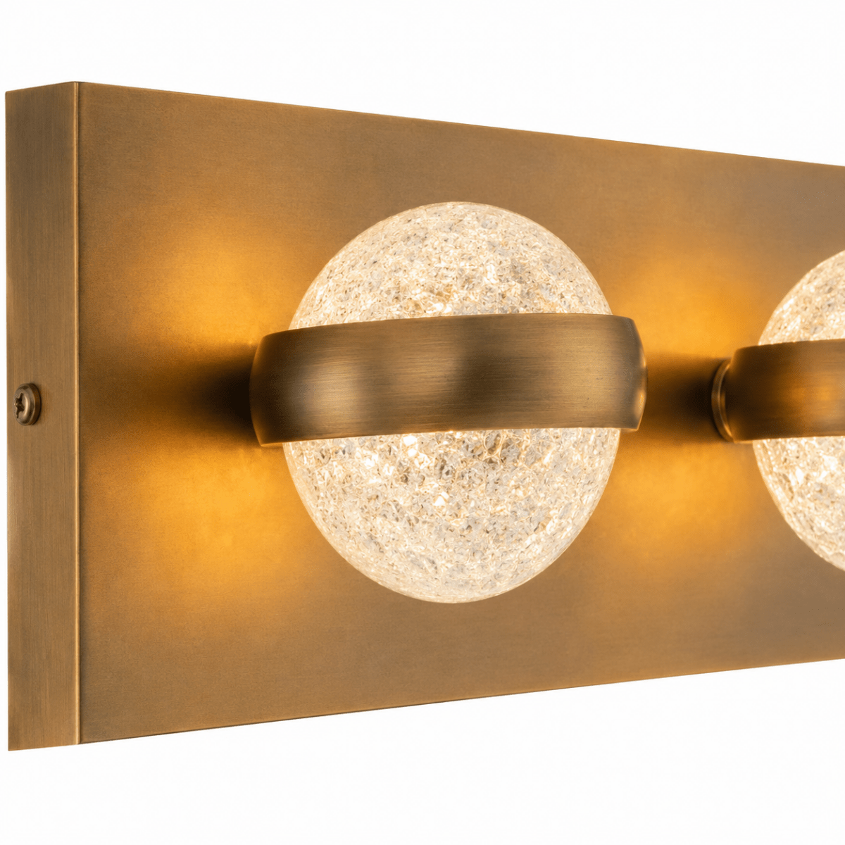 Weston 4-Globe Aged Brass Led Vanity Light