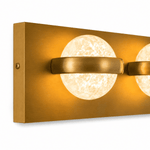 Weston Globe Aged Brass Vanity Light