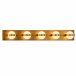 Weston Globe Aged Brass Vanity Light
